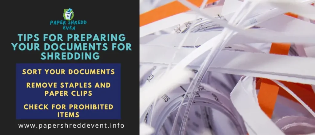 Tips for Preparing Your Documents for Shredding